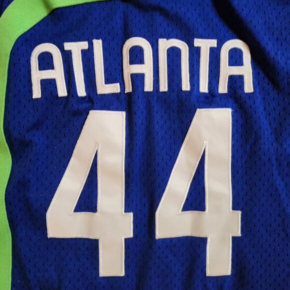 Pistol Pete Maravich Atlanta Hawks. Hardwood Classics blue jersey. Adidas small - Picture 4 of 7